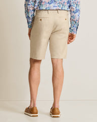 Latigo Beach Linen-Blend Flat-Front 10-Inch Shorts - Stone Khaki