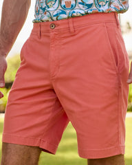 Boracay Island Chino 9-Inch Shorts - Red Ginger