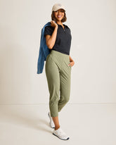 Alicia IslandZone Cropped Easy Pants - Tea Leaf