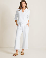 Marina Del Mar Cropped Pants - White