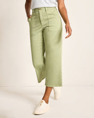 Boracay Cropped Field Pants - Dusty Thyme