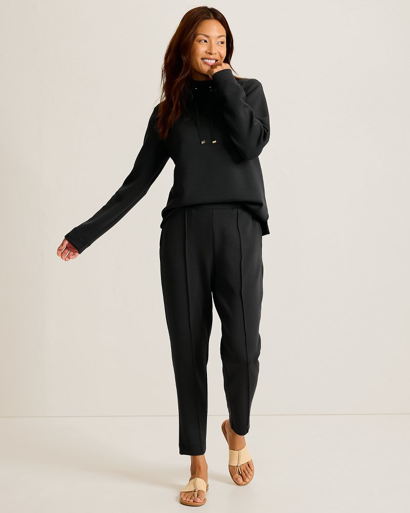 Palm Voyage Pintuck Pants - Black