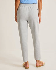 Palm Voyage Pintuck Pants - Pearl Grey Hthr