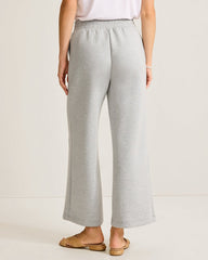 Palm Voyage Wide-Leg Pants - Pearl Grey Hthr