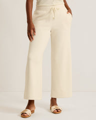 Palm Voyage Wide-Leg Pants - Bleached Sand