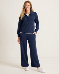 Palm Voyage Wide-Leg Pants - Coastline