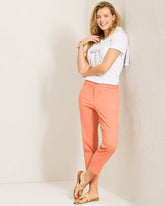 Coastal Beach Cropped Chino - Peach Gelato