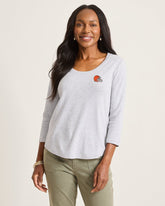 NFL Ashby Isles 3/4-Scoop-Neck T-Shirt - cleveland_browns