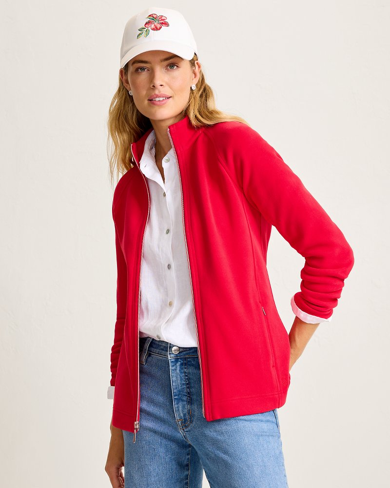 Aruba Full-Zip Sweatshirt - Tango Red