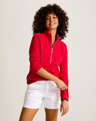 Aruba Half-Zip Sweatshirt - Tango Red