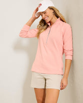 Aruba Half-Zip Sweatshirt - Light Salmon