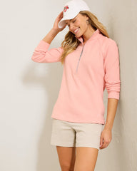 Aruba Half-Zip Sweatshirt - Light Salmon