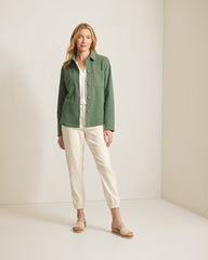 Marina Del Mar Shirt Jacket - Dark Jade