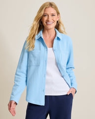 Marina Del Mar Shirt Jacket - Chambray Blue