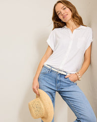 Kauai Hybrid Camp Shirt - White