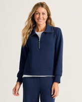 Palm Voyage Half-Zip Sweatshirt - Coastline