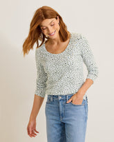 Ashby Isles Lux Leo 3/4-Sleeve T-Shirt - Aloe