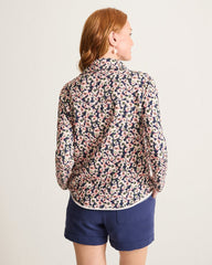 Marina Del Mar Tidal Bloom Popover Top - Coastline