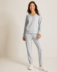 Marina Del Mar V-Neck Sweatshirt - Summer Grey Hthr