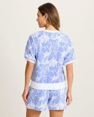 Marina Del Mar Palmae Beach Henley Top - White