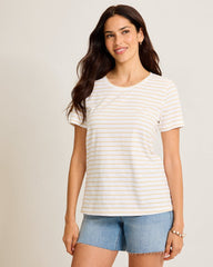 Paradise Breeze Jersey Stripe T-Shirt - White