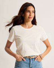 Paradise Breeze Jersey Stripe T-Shirt - White