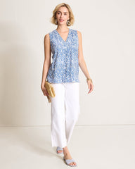 Kauai Glimmer Bay Tank Top - Port Side Blue