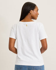 Crochet Pineapple Lux T-Shirt - White