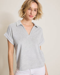 Suncoast Loop Terry Polo - Summer Grey Hthr