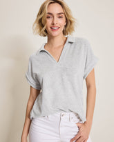 Suncoast Loop Terry Polo - Summer Grey Hthr