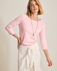 Ashby Isles Bateau-Neck 3/4-Sleeve T-Shirt - Cyber Light