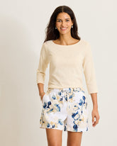 Ashby Isles Bateau-Neck 3/4-Sleeve T-Shirt - Fresco Heather