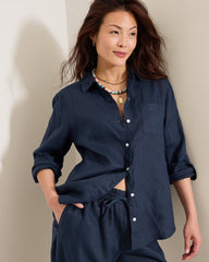 Coastalina Linen Relaxed Shirt - Coastline