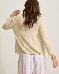 Addison Linen-Blend Cardigan - Pure Khaki
