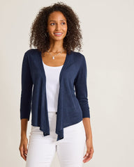 Addison Linen-Blend Cardigan - Coastline