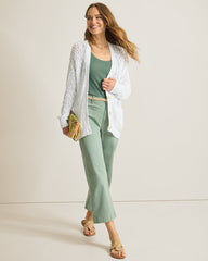 Basalt Bay Cotton Cardigan - White