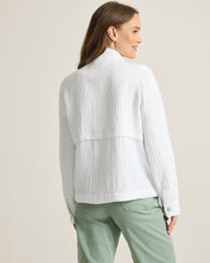 Island Gauze Field Jacket - White