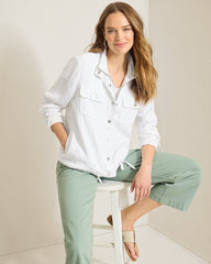 Island Gauze Field Jacket - White