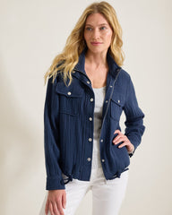 Island Gauze Field Jacket - Coastline