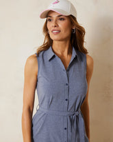 Alicia Chambray IslandZone® Shirt Dress - Island Navy