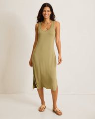 Darcy Midi Dress - Sea Clay