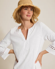 Sunset Harbor Dress - White