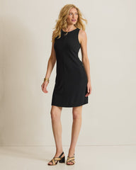 Darcy Ottoman Sheath Dress - Black