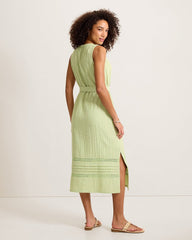 Island Gauze Midi Dress - Light Rosemary