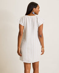 Beach Breeze Linen-Blend Shift Dress - Pure Khaki
