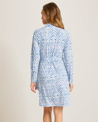 Carmela Coastal Sands Wrap Dress - French Blue