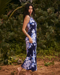 Carmela Floral Gardens Maxi Dress - Coastline