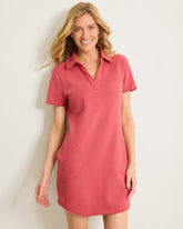 Marina Del Mar Short-Sleeve Dress - Wild Geranium