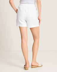 Two Palms High-Rise Linen Easy Shorts - White