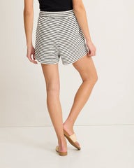 Suncoast Loop Terry Stripe Shorts - Coconut